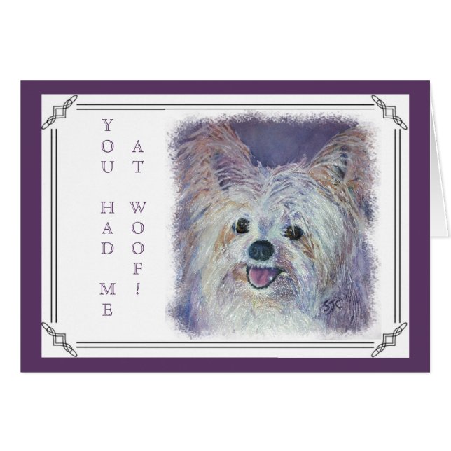 NIEDLICH WHITE YORKIE MIX (Vorderseite (Horizontal))