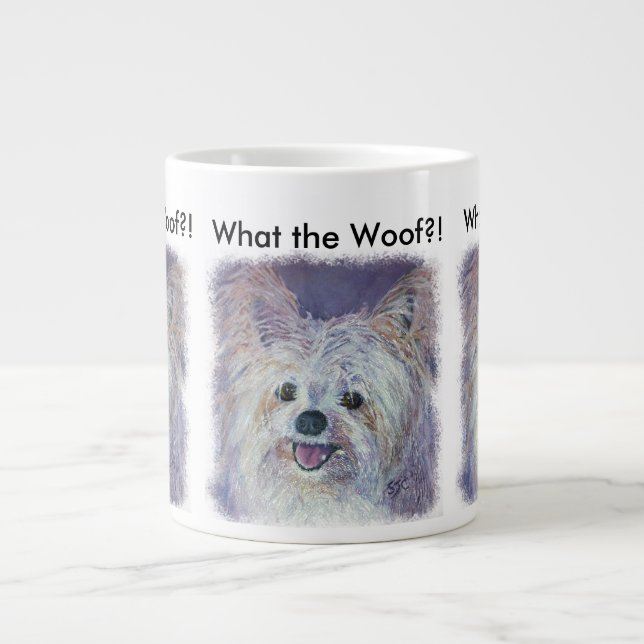 NIEDLICH WHITE YORKIE MIX Jumbo-Tasse (Vorderseite)