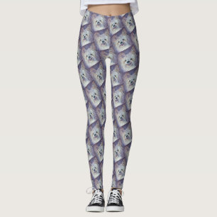 NIEDLICH WHITE YORKIE MIX LEGGINGS