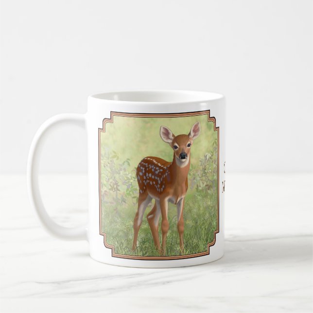 Niedlich Whitetail Fawn Kaffeetasse (Links)