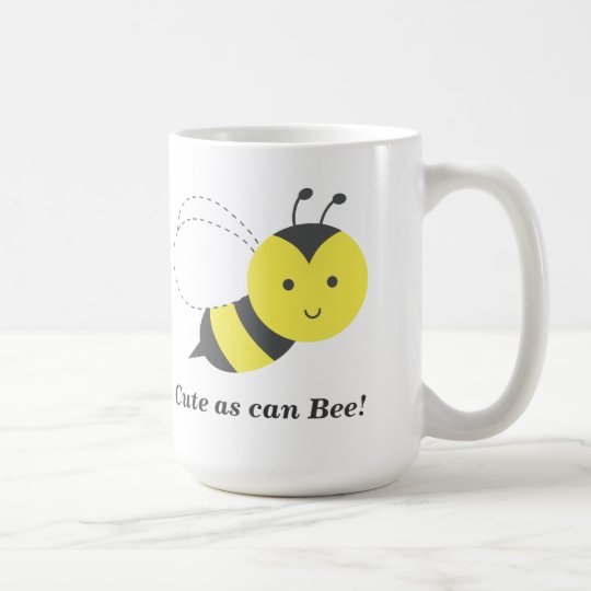 Niedlich, wie Biene kann Kaffeetasse