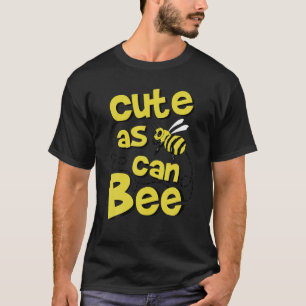 Niedlich wie kann Buzzing Bienen Portrait T Shirt