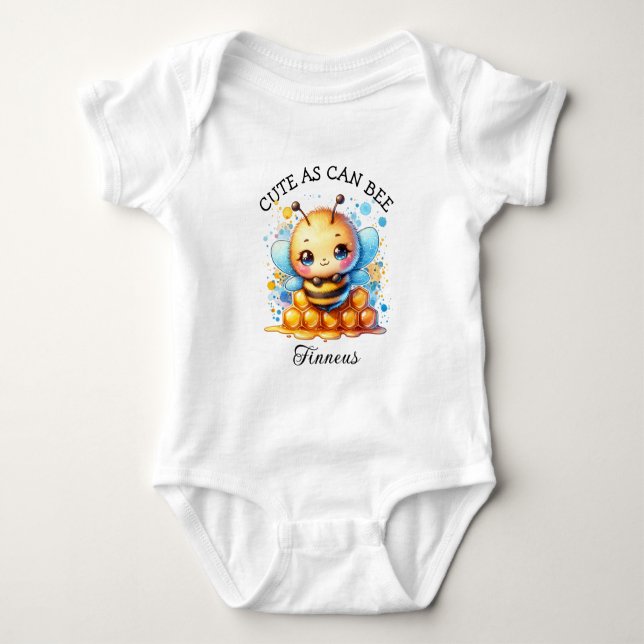 Niedlich, wie kann | Honey bee Baby Boy's Baby Strampler (Vorderseite)