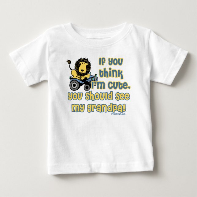 Niedlich wie Opa! Baby T-shirt (Vorderseite)