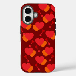 Niedlich wiederholtes Herz iPhone/iPad Gehäuse iPhone 16 Hülle