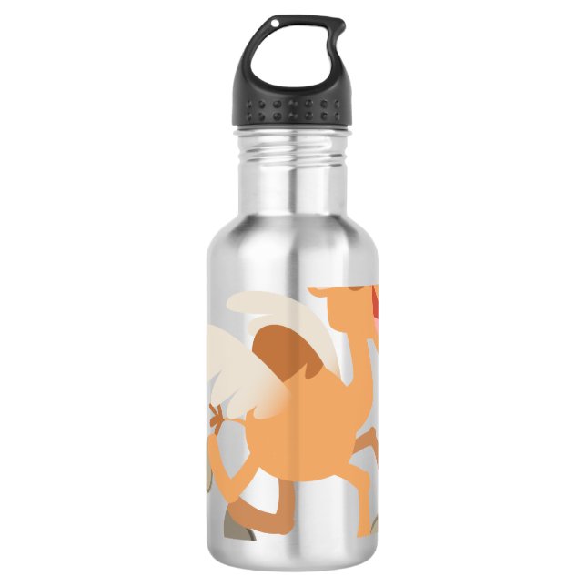 Niedlich Winged Cartoon Camel Edelstahlflasche (Vorderseite)