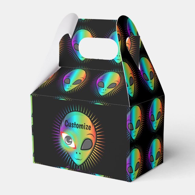 Niedlich Winking Alien Head Thunder_Cove Geschenkschachtel (Vorderseite)
