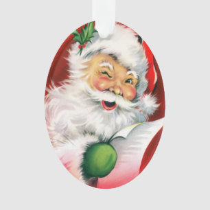 Niedlich Winking Weihnachtsliste Ornament