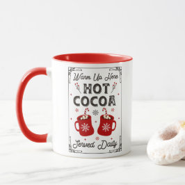Niedlich Winter Hot Chocolate Frohe Weihnachtsfeie Tasse