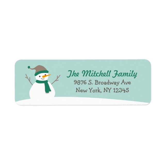 Niedlich Winter Snowman (Vorne)