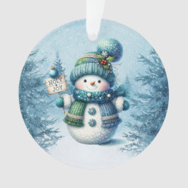 Niedlich Winter Snowman Ornament