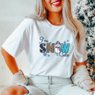 Niedlich Winter Snowman T - Shirt