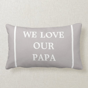 Niedlich wir Liebe unser Papa-Skriptlumbar-Kissen Lendenkissen