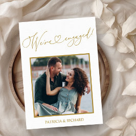 Niedlich Wir sind Verlobt Verlobung Ankündigung Fo