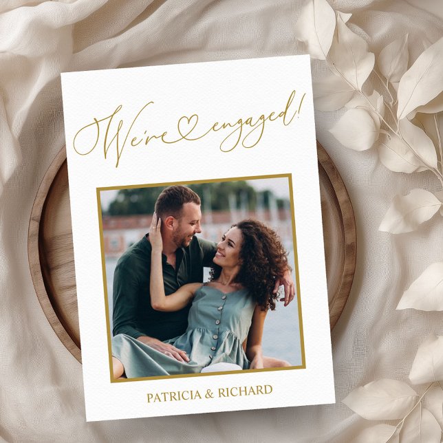 Niedlich Wir sind Verlobt Verlobung Ankündigung Fo (Von Creator hochgeladen)