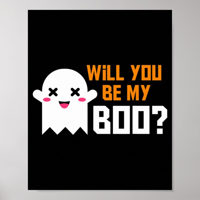 Niedlich wirst du mein Boo Ghost Halloween sein! L Poster (Vorne)
