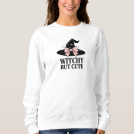Niedlich Witchy Halloween Sweatshirt
