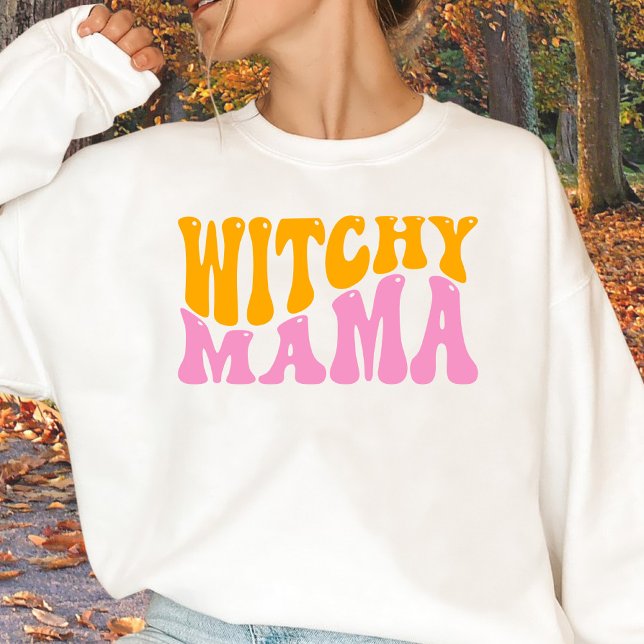 Niedlich Witchy Mama Mama Halloween Sweatshirt (Von Creator hochgeladen)