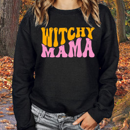 Niedlich Witchy Mama Mama Halloween Sweatshirt