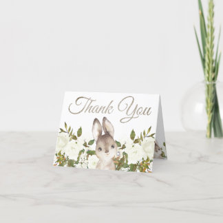 Niedlich Woodland Baby Bunny Birthday Vielen Dank Dankeskarte