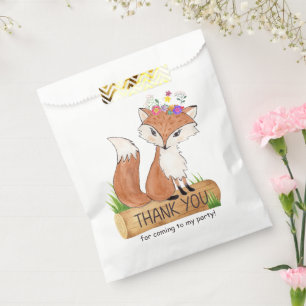 Niedlich Woodland Fox Geburtstag Vielen Dank für I Geschenktütchen