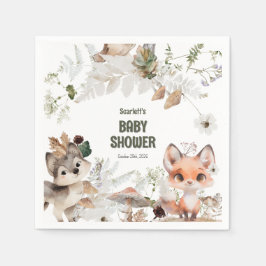 Niedlich Woodland Friends Kinderdusche Serviette