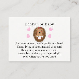 Niedlich Woodland Igel Babydusche Buchungsanfrage Begleitkarte