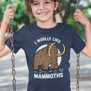 Niedlich Woolman Mammoth Funny Prehistorisches Tie T-Shirt