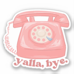 Niedlich Yalla Bye Retro Arabi Funny Arab Aufkleber