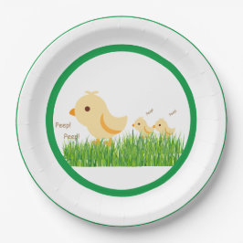 Niedlich Yellow Baby Chick Baby Dusche Pappteller