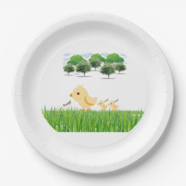Niedlich Yellow Baby Chick Baby Dusche Pappteller