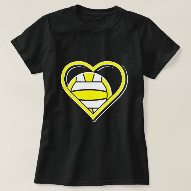 Niedlich Yellow Water Polo Shirt - Wasser Polo (Design vorne)