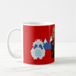 Niedlich Yeti Whimsical Kids Weihnachts-Foto Kaffeetasse