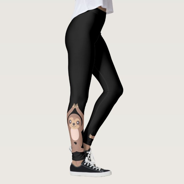 Niedlich Yoga Sloth Leggings (Rechts)