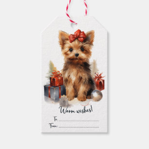 Niedlich Yorkie Dog Geschenkanhänger