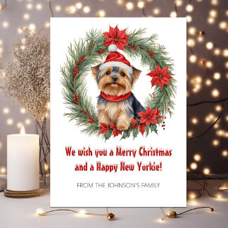 Niedlich Yorkie Funny Dog Weihnachten
