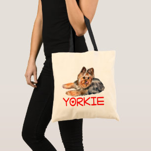 Niedlich Yorkie Puppy Dog Lover Gift Yorkshire Ter Tragetasche