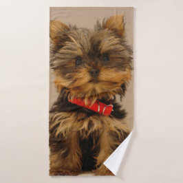 Niedlich Yorkshire Terrier Badehandtuch