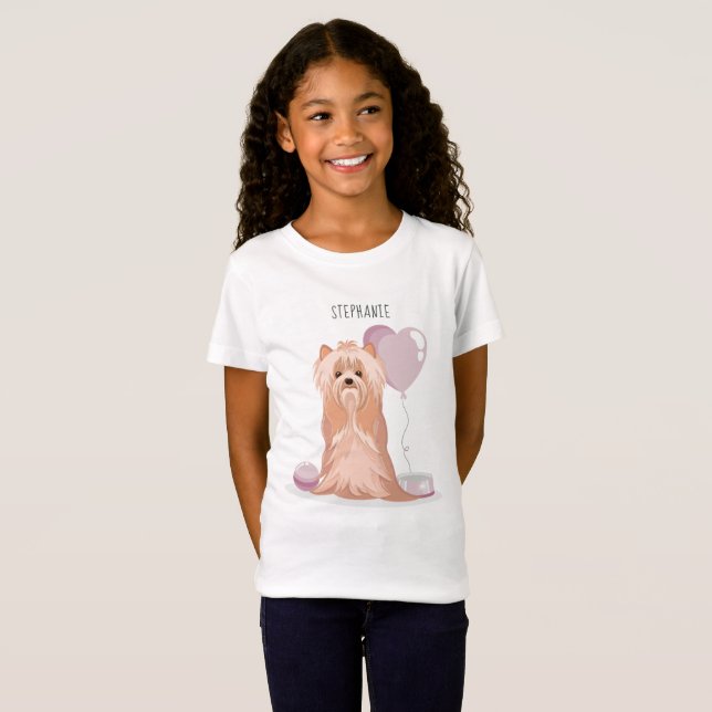 Niedlich Yorkshire Terrier Birthday T-Shirt (Vorne ganz)