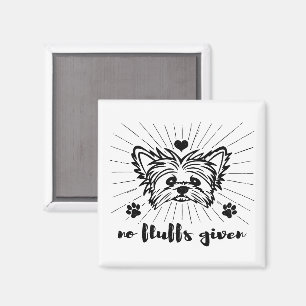 Niedlich Yorkshire Terrier No Fluffs angesichts Me Magnet
