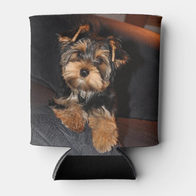 Niedlich Yorkshire Terrier Puppy Dog Dosenkühler (Vorderseite)