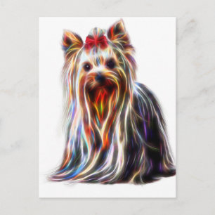 Niedlich Yorkshire Yorkie Terrier Postkarte