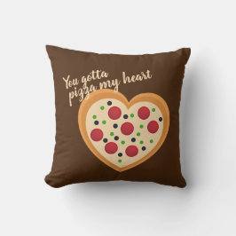Niedlich You Gotta Pizza Me Herzenpuppe Kissen