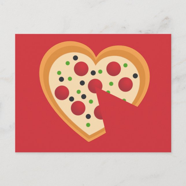 Niedlich You Gotta Pizza Me Herzenpuppe Postkarte (Vorderseite)