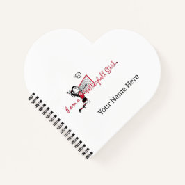 Niedlich Young Girl's Volleyball Notebook Notizbuch