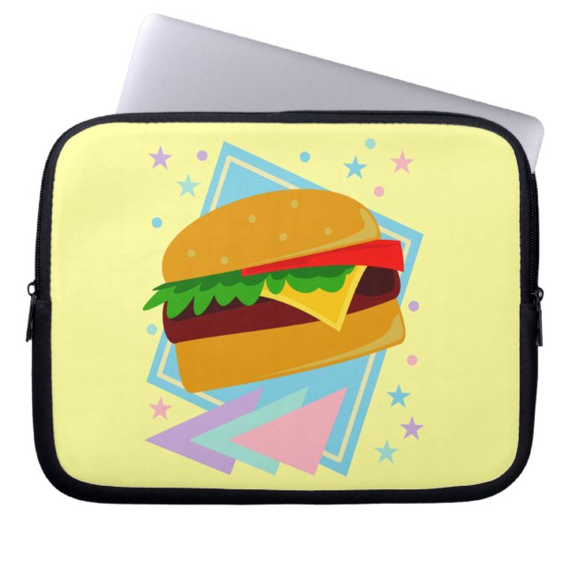 Niedlich Yummy Burger Laptopschutzhülle (Vorderseite)