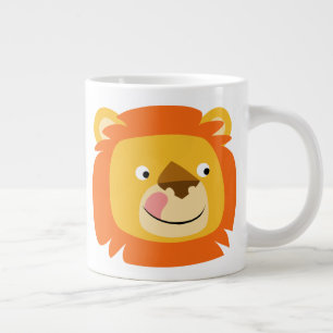Niedlich Yummy Cartoon Lion Jumbo-Tasse