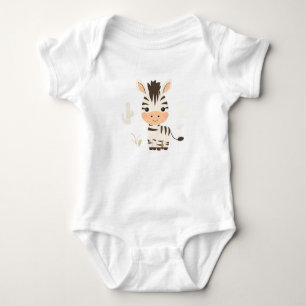 Niedlich Zebra Baby Jersey Bodysuit Strampler