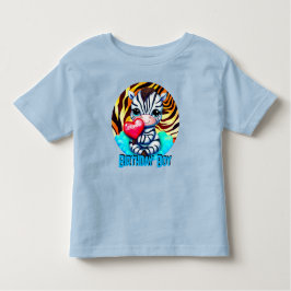 Niedlich Zebra Birthday Boy Kleinkind T-shirt