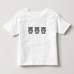 Niedlich Zebra Kleinkind T-shirt